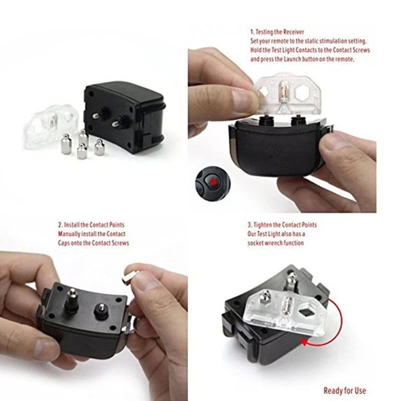 image-300m Remote Rechargeable And Waterproof Electronic Dog Training Collar With LCD Display for Pet Dog Stop Barking Collars 998DR
