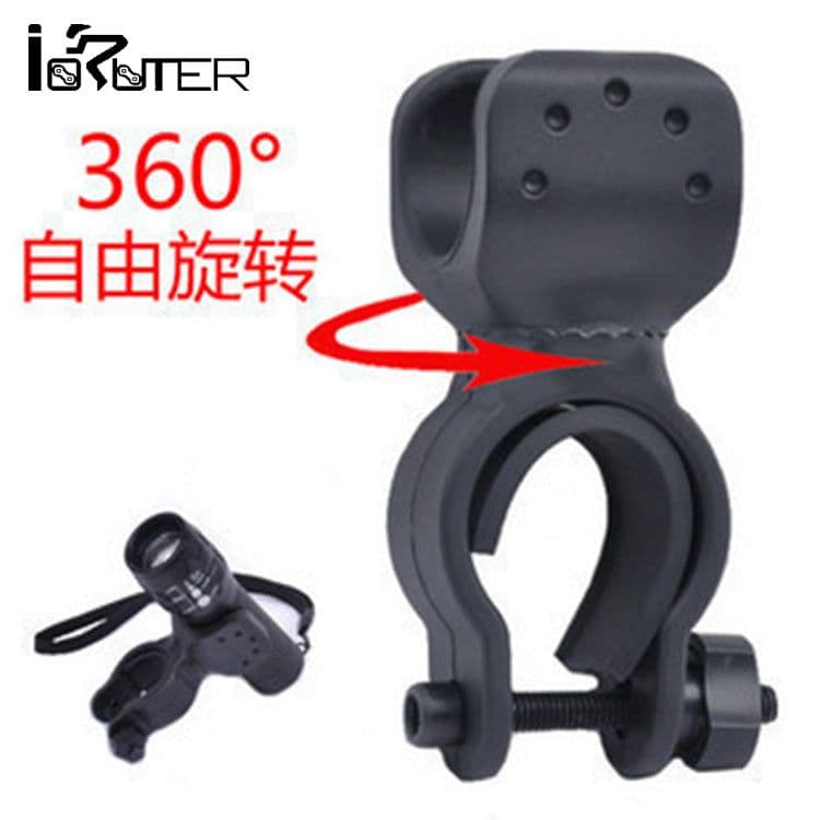 image-Mountain Bike Light Frame 360° Rotatable Clip