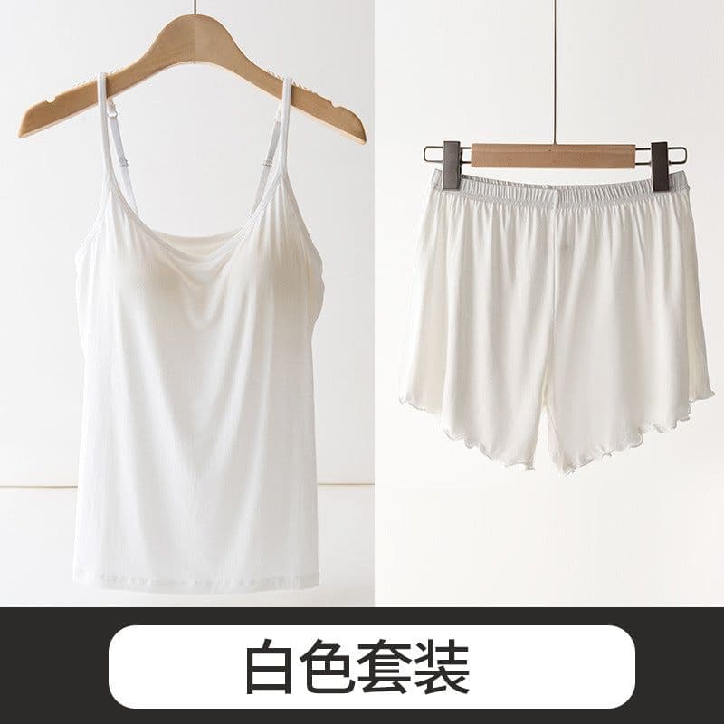 image-Sepsweet Modal Camisole Set Khaki XL