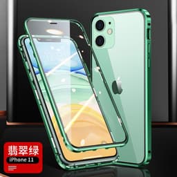 image-Suitable for Apple 13Pro privacy Magneto mobile phone case iPhone13Promax magnetic double-sided glass case