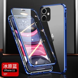 image-Suitable for Apple 13Pro privacy Magneto mobile phone case iPhone13Promax magnetic double-sided glass case