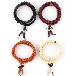 image-6mm Natural Sandalwood Buddhist Buddha Meditation 108 beads