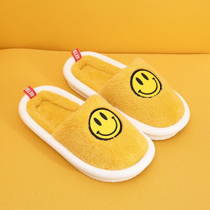 image-Smiley South Korea Amazon wish Dunhuang cotton slippers female winter EBAY European foreign trade EVA couple cotton slippers