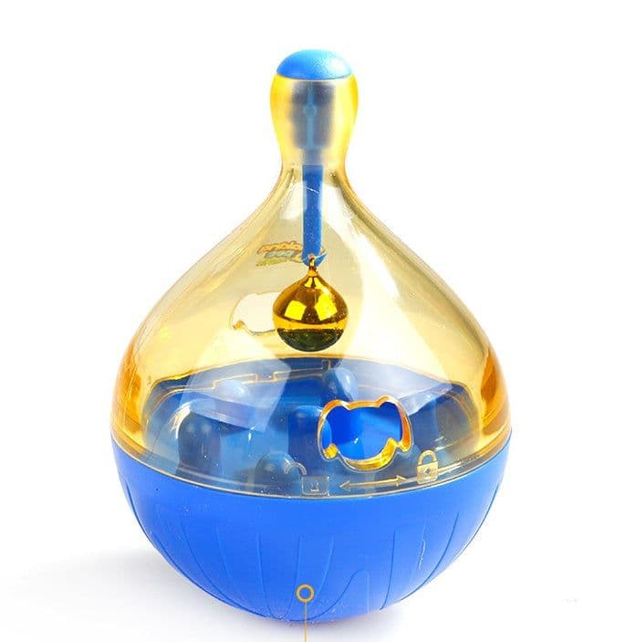 image-Interactive Cat IQ Treat Ball Toy Smarter Pet Toys Food Ball Food Dispenser For Cats Playing Training