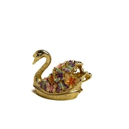 image-Golden Swan Decorated with Butterflies