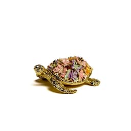 image-Golden Turtle Decorated with butterflies