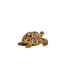 image-Golden Turtle Decorated with butterflies