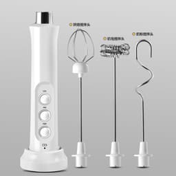 image-Rechargeable electric egg beater mixer milk coffee milk tea stirring stick automatic egg beater cream beater