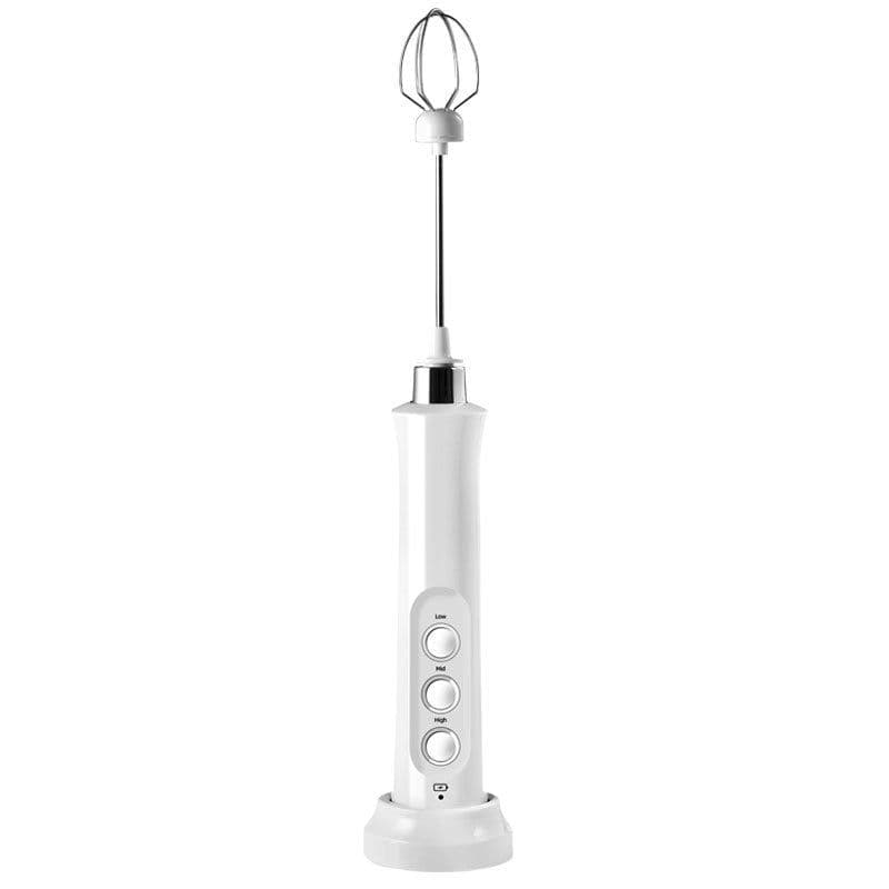 image-Rechargeable electric egg beater mixer milk coffee milk tea stirring stick automatic egg beater cream beater