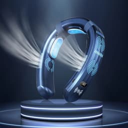 image-Wearable USB Rechargeable Neck Air Conditioner