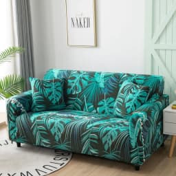 image-Elastic Three Seater Sofa Cover European Style Dustproof Protective Cover