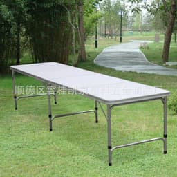 image-Manufacturer Beer table outdoor portable table training aluminum alloy folding table game beer table table mate