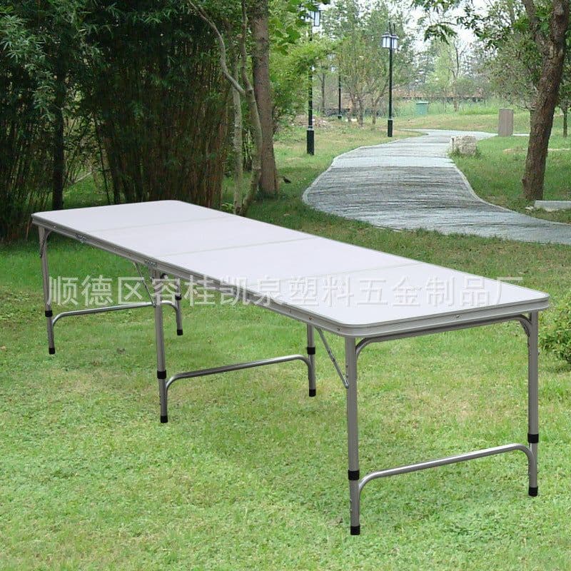 image-Manufacturer Beer table outdoor portable table training aluminum alloy folding table game beer table table mate