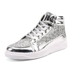 image-European and American nightclub leather boots shiny personality Martin boots men's casual high-top leather shoes retro gold boots 5892