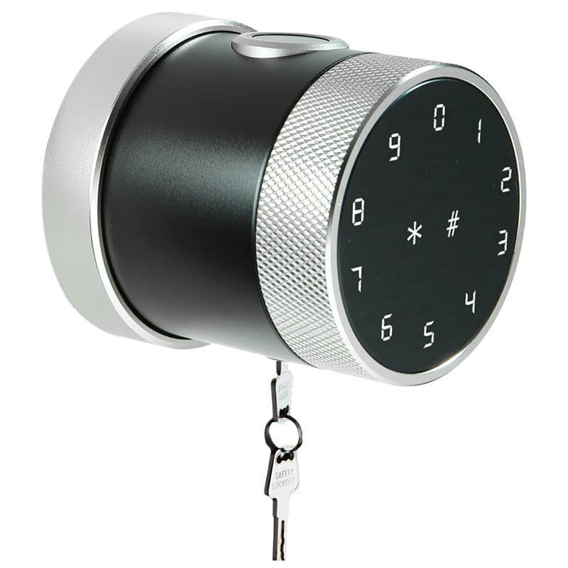 image-Lei Yu Smart Fingerprint Door Lock - Silver LVD-06