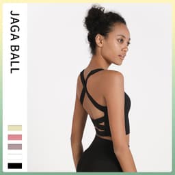image-Women's Sports Bra - Nylon Black XL Yoga Fitness