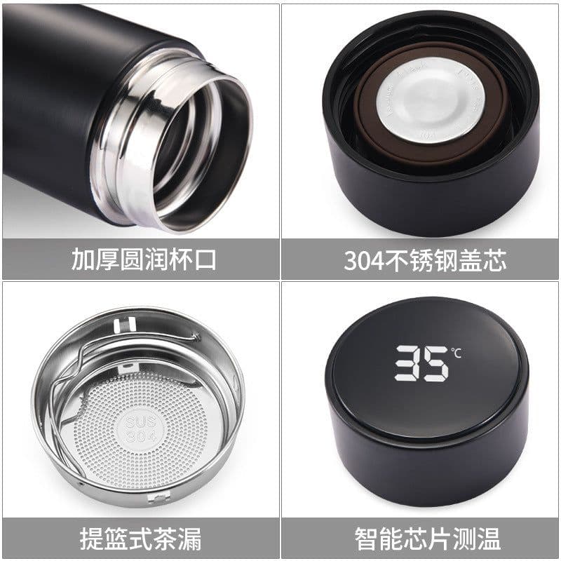 image-304 Stainless Steel Smart Temperature Measuring Insulated Cup 500ml