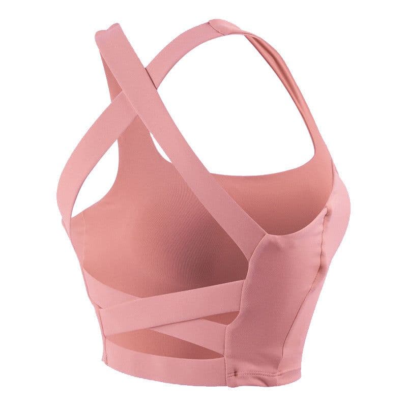 image-Women's Sports Bra - Nylon Black XL Yoga Fitness