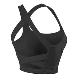 image-Women's Sports Bra - Nylon Black XL Yoga Fitness