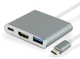 image-XWD 4K Docking Station - Gray Black 3-in-1 Adapter Cable
