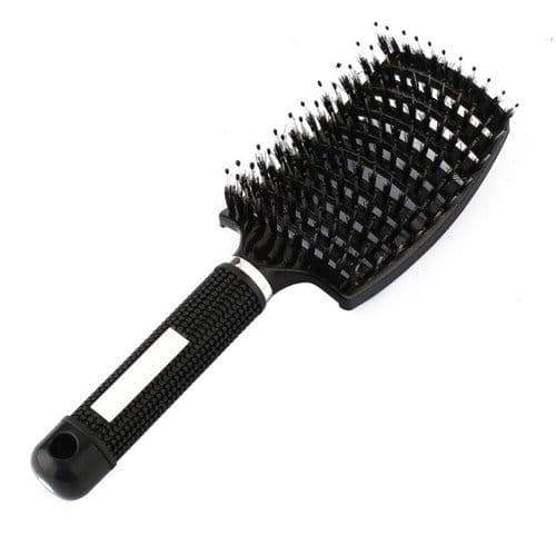 image-Bristle Hair Brush - Detangler Massage Comb