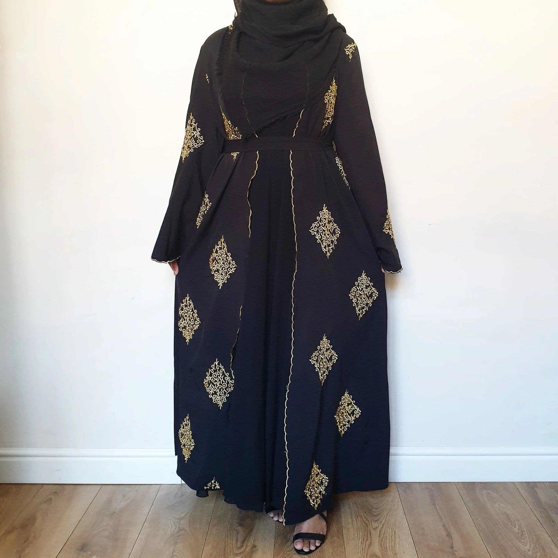 image-Women's Embroidered Cardigan - Blue 2XL Polyester