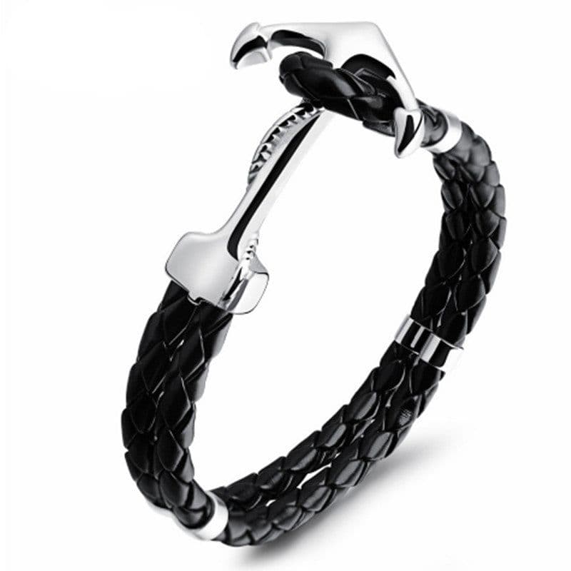 image-Anchor Braided Multi-layer Men's Bracelet