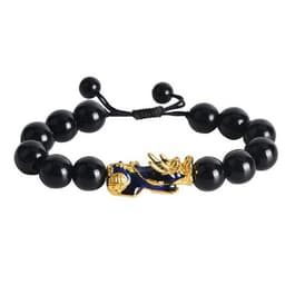 image-Cross-border Explosive Pixiu Necklace for Men and Women Imitation Obsidian Lucky Pixiu Buddha Bead Jewelry Pendant Pixiu Keychain