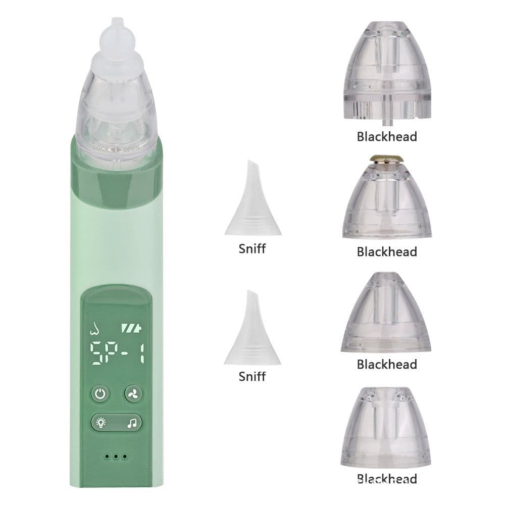 image-Rechargeable electric nasal suction device with adjustable suction power and music, baby sucking nose, cleaning nose, sucking blackheads