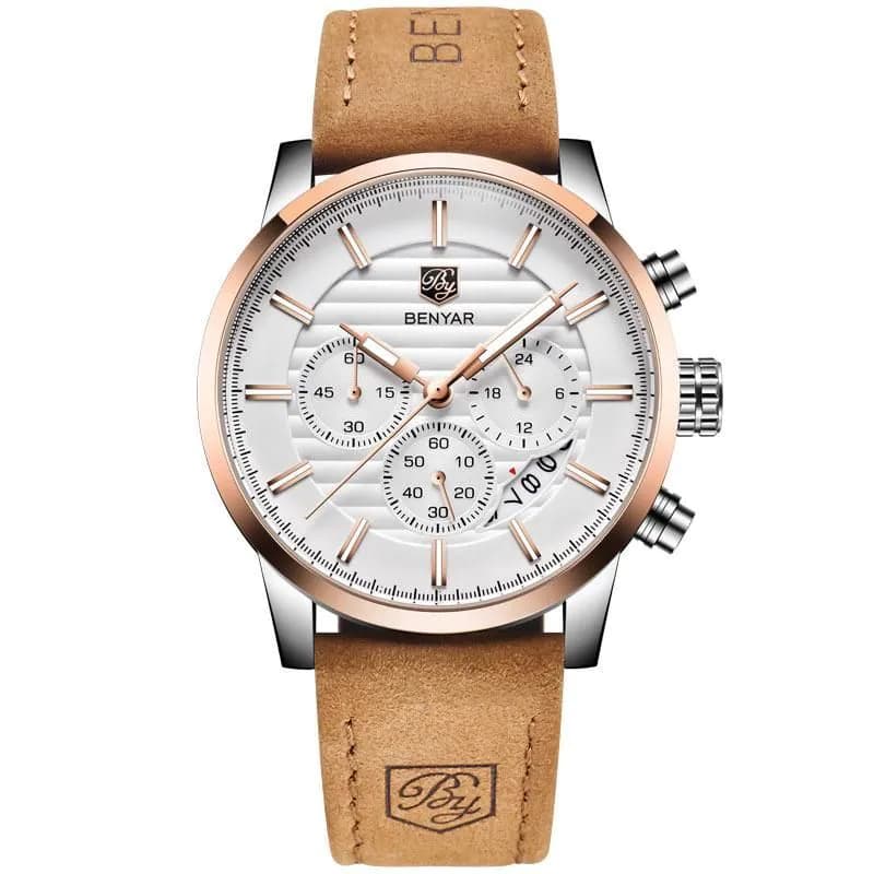 image-High Quality Fashion Leather Band Watch For Men
