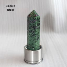 image-Natural Crystal Column Stone Quartz of Various Materials Magic wand heals energy stone point water cup bottel Ornament replace