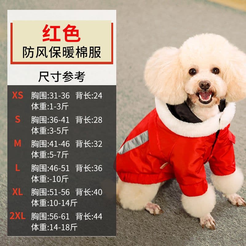 image-Trendy Teddy Korean Corgi Dog Clothes, Red, Small, Autumn/Winter
