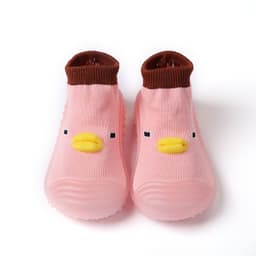 image-Spring and autumn baby toddler shoes children's silicone soft bottom step front shoes baby kindergarten indoor non-slip floor shoes