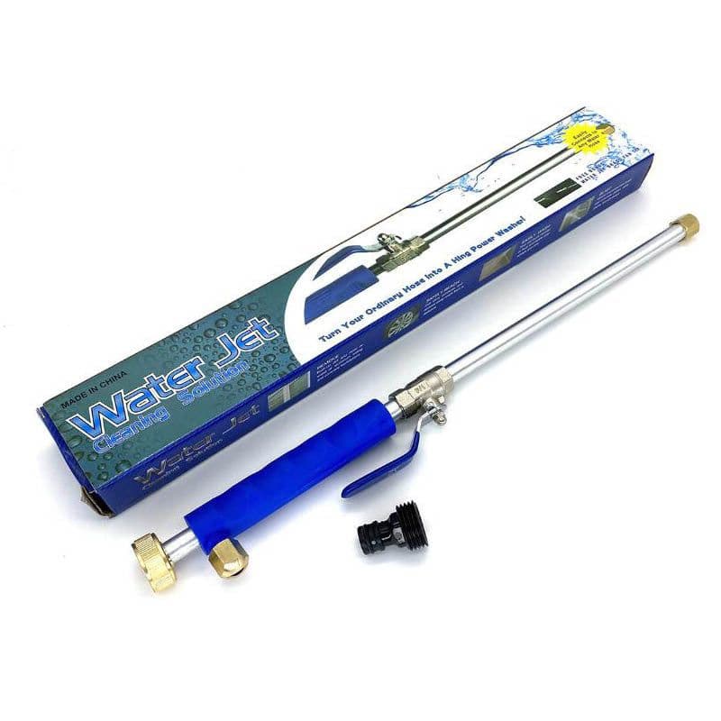 image-Car wash high pressure water gun high pressure long nozzle garden watering car washing tool stainless steel long rod water gun direct sales