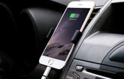 image-Car Phone Holder For Phone In Car Air Vent Mount Stand No Magnetic Mobile Phone Holder Universal Gravity Smartphone Cell Support