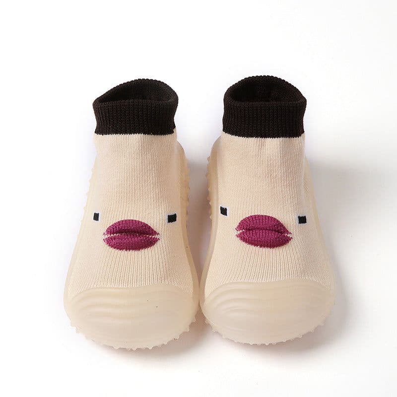 image-Spring and autumn baby toddler shoes children's silicone soft bottom step front shoes baby kindergarten indoor non-slip floor shoes