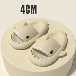 image-Adult's Slippers Indoor Outdoor Funny Shark Cartoon