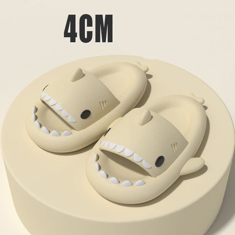 image-Adult's Slippers Indoor Outdoor Funny Shark Cartoon