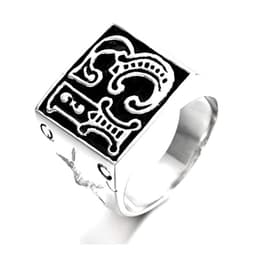 image-Retro Lucky Number 13 Men's Ring - Steel