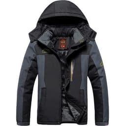 image-Men's Large Winter Outdoor Fishing Jacket, Waterproof 5000mm