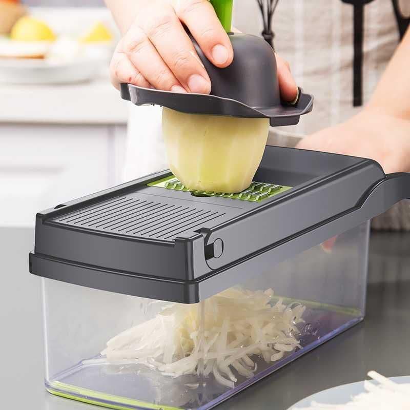 image-Mo Ran Multifunction Vegetable Cutter - White