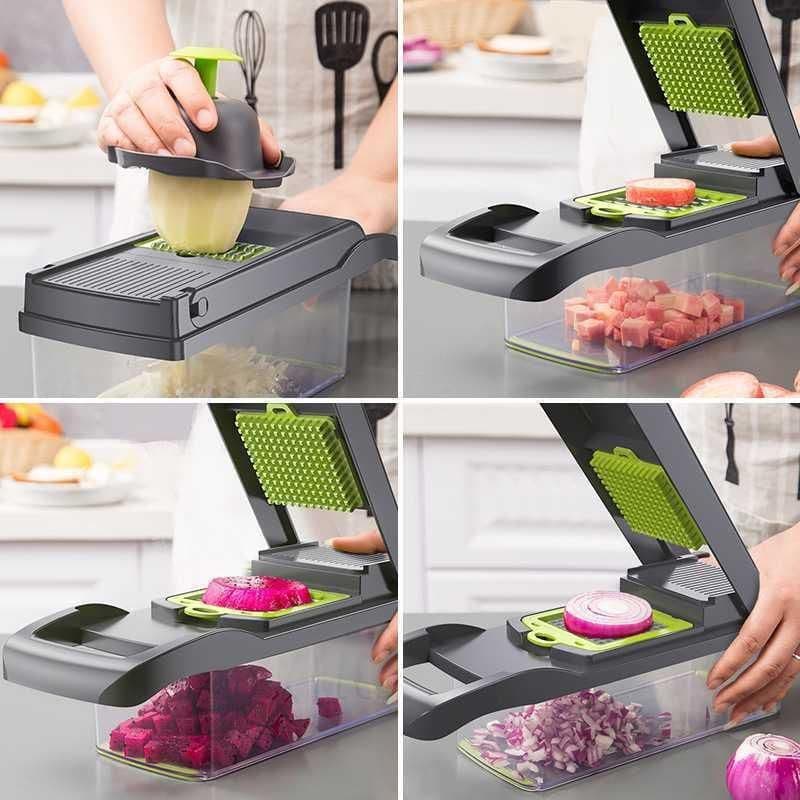 image-Mo Ran Multifunction Vegetable Cutter - White