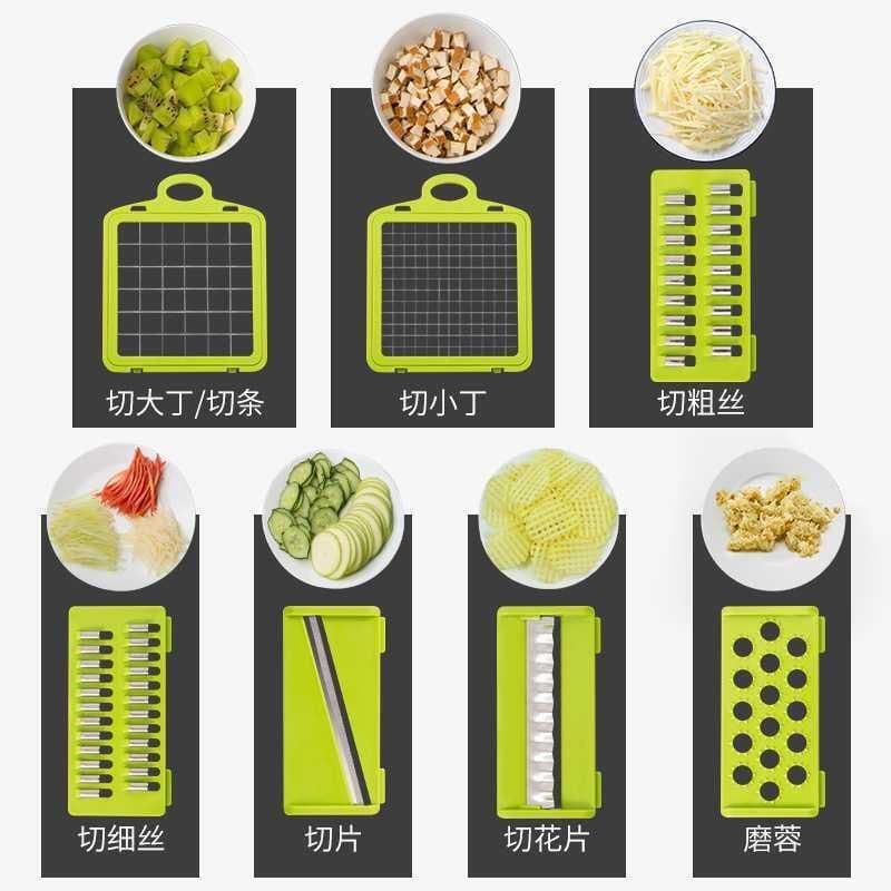 image-Mo Ran Multifunction Vegetable Cutter - White