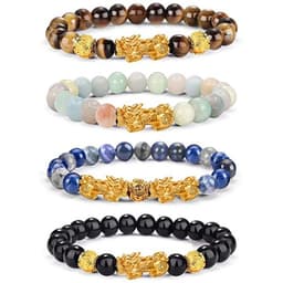 image-Cross-border Explosive Pixiu Necklace for Men and Women Imitation Obsidian Lucky Pixiu Buddha Bead Jewelry Pendant Pixiu Keychain