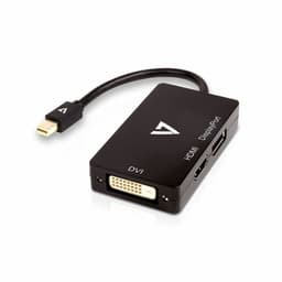 image-Mini DisplayPort to VGA/DVI/HDMI adapter V7 V7MDP-DPDVIHDMI-1N Black