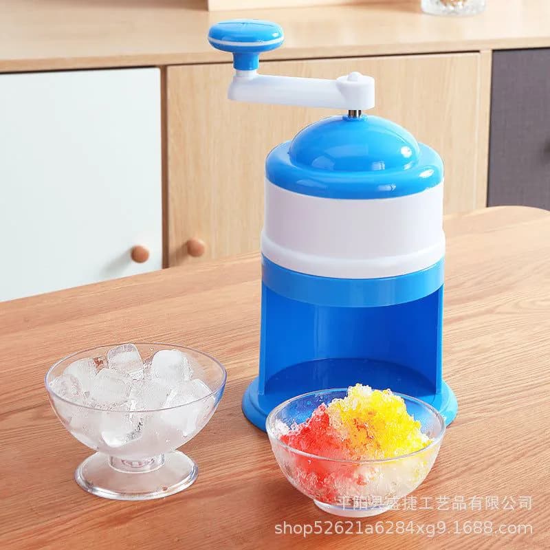 image-Manual Ice Shaver Machine - Smoothie Crusher Home