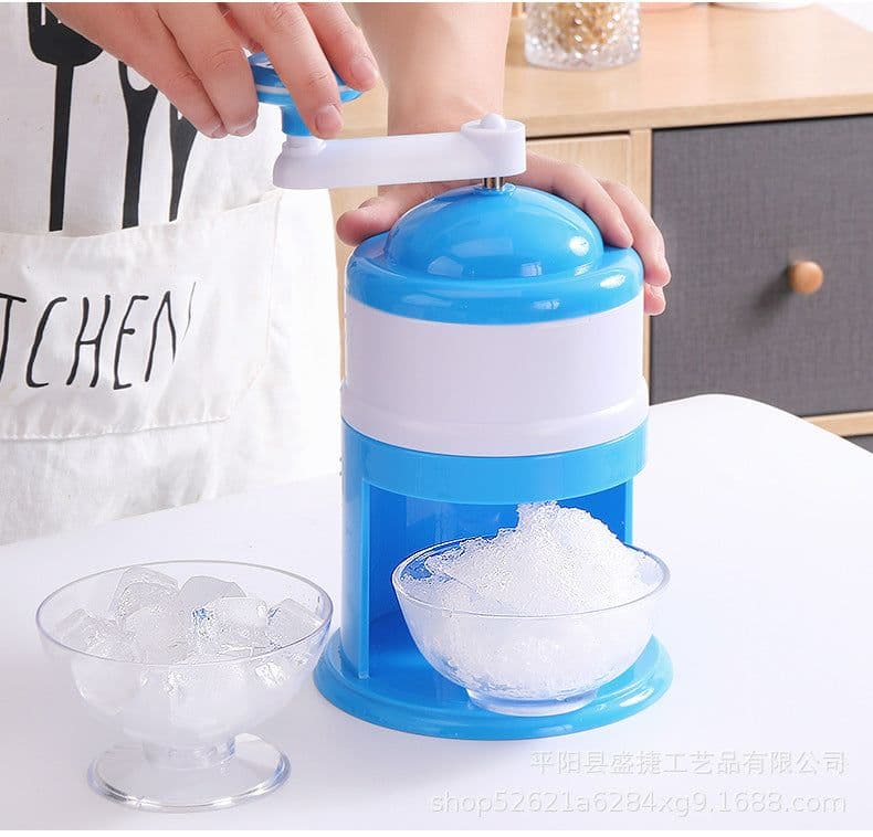 image-Manual Ice Shaver Machine - Smoothie Crusher Home