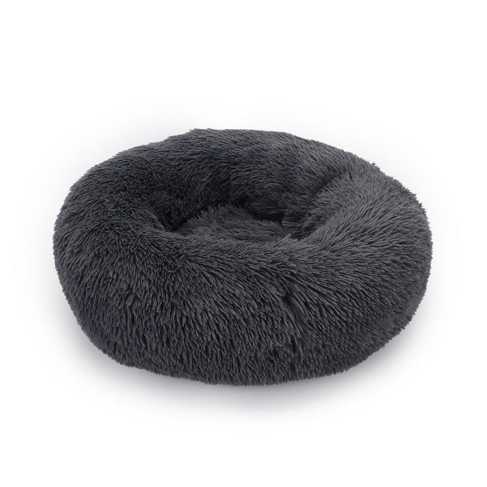 image-Plush cat litter kennel round removable and washable kennel winter warmth pet supplies bed dog bed kennel