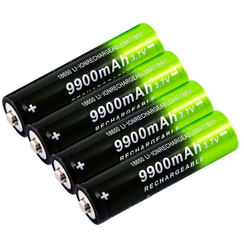 image-18650 Lithium Battery 9900mAh 3.7V for Flashlights with Fan & Charger