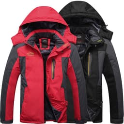 image-Men's Large Winter Outdoor Fishing Jacket, Waterproof 5000mm